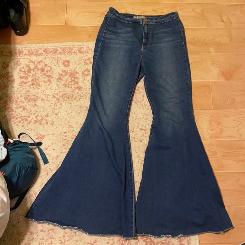 Free People high waisted flare jeans